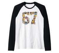 67 Sei Sette Compleanno Meme Virale Italiano Brainrot Halloween Maglia con Maniche Raglan