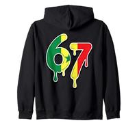 67 Senegal Six Seven Bandiera Senegalese Felpa con Cappuccio