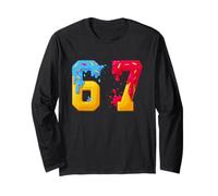 67 - Sessantasette Numero Dolce 67 Meme Ciambella Sei Sette Meme Maglia a Manica