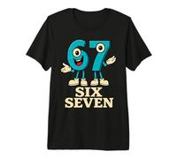 67 Six Seven 6-7 - Divertente Meme di Gioco gergale Italiano Brainrot Maglietta Premium