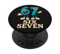 67 Six Seven 6-7 - Divertente meme di gioco gergale italiano Brainrot PopSockets PopGrip Adesivo