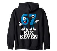 67 Six Seven 6-7 - Divertente Meme di Gioco per Bambini Brainrot Italiano Felpa con Cappuccio