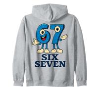 67 Six Seven 6-7 - Divertente Meme di Gioco per Bambini Brainrot Italiano Felpa con Cappuccio