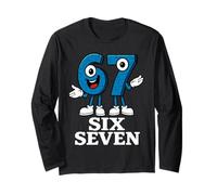 67 Six Seven 6-7 - Divertente Meme di Gioco per Bambini Brainrot Italiano Maglia a Manica
