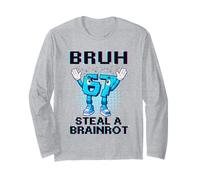 67 Six Seven 6-7 Funny Steal Brainrot Meme di Gioco per Bambini Maglia a Manica