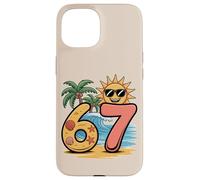 67 Six Seven 6 7 Meme Summer Sun Beach Divertente Ragazzo Ragazza Bambini Custodia per iPhone 15