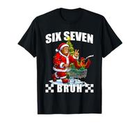67 Six Seven Bruh Bigfoot Santa Christmas Rooster Men Women Maglietta