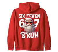 67 Six Seven Bruh Cool Christmas 6 7 Meme Men Women Kids Felpa con Cappuccio