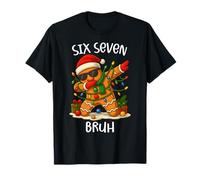 67 Six Seven Bruh Funny Christmas Dabbing Gingerbread Meme Maglietta