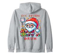 67 Six Seven Bruh Pixel Christmas 6 7 Meme Men Women Kids Felpa con Cappuccio