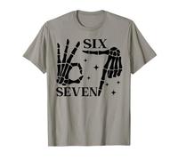 67 Six Seven Christmas 2025 Scheletro Divertente Gen Alpha Meme Maglietta
