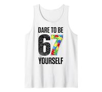 67 Six Seven Dare To Be Yourself Autism Awareness Canotta