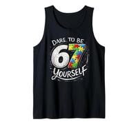 67 Six Seven Dare To Be Yourself Autism Awareness Canotta