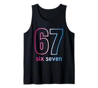 67 Six Seven geste Big Numbers Graduazione Basketball Canotta