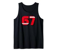 67 Six Seven geste Big Numbers Segno a Mano Basketball Canotta