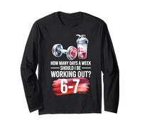 67 Six Seven Meme 6-7 Allenamento Divertente Maglia a Manica