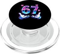 67 Six Seven Meme Gen Z Alpha Slang 6 7 Mani Divertente Vday PopSockets PopGrip per MagSafe