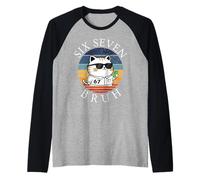 67 Six Seven Meme - Occhiali da Sole per Bambini, Motivo: Gatto Maglia con Maniche Raglan