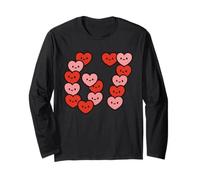 67 Valentine Hearts Funny Six Seven Meme Donne Ragazze Bambini Maglia a Manica