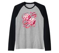 67 Valentine Six Seven Dice 6 7 Valentine's Day Maglia con Maniche Raglan