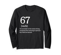 67 Verb Definition Meme | Funny Gen Alpha Vibes Tee Maglia a Manica