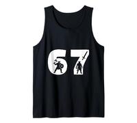 67 Viking Warrior Silhouette Numero Grafico Canotta