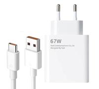 67 W USB C Caricabatterie Cellulare con Cavo di ricarica per Xiaomi Caricatore Rapido Alimentatore per Cellulari Compatibile con Xiaomi 15 15T 14 14T 13 Lite 13T, Redmi Note 13 Pro 5G 12, Poco F5 Pro