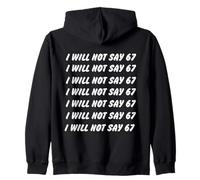67 Write Lines Six Seven 7endy 6 7endy 67 Meme Funny 6 7 Felpa con Cappuccio