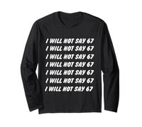67 Write Lines Six Seven 7endy 6 7endy 67 Meme Funny 6 7 Maglia a Manica