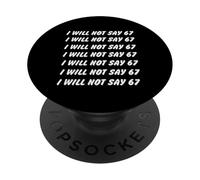 67 Write Lines Six Seven 7endy 6 7endy 67 Meme Funny 6 7 PopSockets PopGrip Adesivo