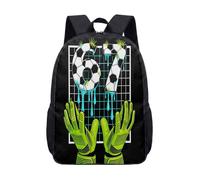 67 Zaino per bambini e ragazzi, motivo baseball e lecca-lecca, 43 cm, stampa 3D, zaino per la scuola per ragazzi e ragazze, nero, 24, L, Minimalista