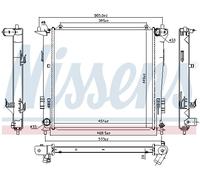 67077 NISSENS Radiatore, Raffreddamento motore per HYUNDAI,KIA