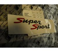 672062 TARGHETTA ADESIVA RESINATA "SUPER SPORT" (ORIGINALE PIAGGIO)