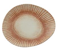 67382B08 Arthur Krupp Piatto Piatto Organico Cm 31x26 Sunlight Red Stoneware