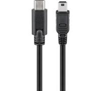 67989 cavo USB 0,5 m USB 2.0 Mini-USB B USB C Nero, Adattatore Nero, 0,5 m, Mini-USB B, USB C, USB 2.0, Maschio/Maschio, Nero