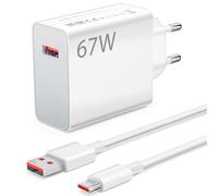 67W Caricatore Rapido Adattatore USB per Redmi Note 14 Pro 13 12 11Pro 14C,Caricatore Caricatore per Turbo con Cavo USB C 1m per Xiaomi Pad 7 Pro 14T 13T 13 Lite POCO X6 Pro X7 M6 F5 X5 Redmi Pad SE