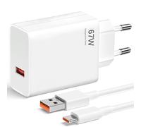 67W Caricatore Rapido Adattatore USB per Xiaomi,Caricatore Caricatore Turbo con Cavo USB C 2m per Xiaomi Redmi 13T/ 13/ 12S Ultra/ 13 Lite/ 12X/ 11T,Note 13Pro/12Pro/11Pro,11S 11 Ultra,Poco F5 X5 Pro
