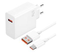 67W Caricatore Rapido per Xiaomi con Cavo USB C 1.5M, Adattatore Caricatore Turbo, Caricabatterie USB Type-C per Xiaomi 11 Lite/Mi 11i/10T Lite,Redmi Note 13 5G 12S 11 11S 10 Pro