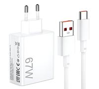 67W Rapido Caricatore USB con Cavo USB C 1M per Mi Turbo-Charge Caricatore Rapido Charge per Xiaomi 15T 14T 13T 12S Ultra 13 12 Lite Pad 7 6 Pro,per Redmi Note 15 14 13 12 Pro,per POCO X7 M7 M6 X6 Pro