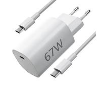 67W USB C Caricatore Alimentatore per Xiaomi 17T Redmi Note 17 15T | Xiaomi 15T 14T 14 13 12 Lite 12S Ultra, Redmi 15Pro Note 14 13 12 Poco F5 F4 Poco X7 X6 X5 F6 F5