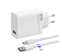 67W Xiaomi Caricatore da Parete Rapido Quick Charge Xiaomi 14 13 12 12t 12s Pro Lite Redmi Note K60 K50 11 11s 12 Pro Plus Poco F5 X5 F4 X4 GT Black Squalo 4 5 2M 6A Tipo C Cavo Mi Turbo