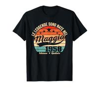 68 Anni Compleanno Uomo Donna Regalo Maggio Vintage 1958 Maglietta