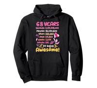 68 Anni! Regalo Di Compleanno Per Il 68 ° Compleanno Felpa con Cappuccio