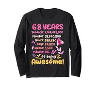 68 Anni! Regalo Di Compleanno Per Il 68 ° Compleanno Maglia a Manica