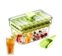 68-Compartment Ice Cubes Tray with Lid and Storage Box