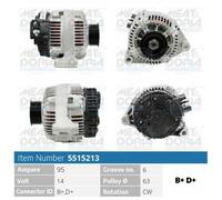 68 CV Alternatore per HYUNDAI Lantra II SW J 2 1.9 D KW 50 CV 68