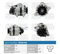68 CV Alternatore per MITSUBISHI L300/Delica II Bus LO3P/G, L02P 2.3 D KW 50 CV