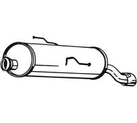 68 CV SILENZIATORE POSTERIORE PER PEUGEOT 206+ 2L, 2M 1.4 HDi Eco 70 KW 50 CV 68