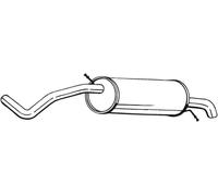 Silenziatore posteriore BOSAL 278-231