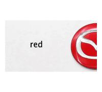 (68 mm-rosso) 4 pezzi 56/60/65/68 mm coprimozzi coprimozzo coprimozzo e adesivi con stemma per Mazda,